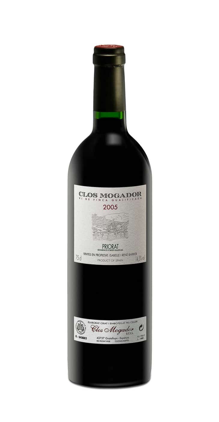 Fotografia de producto botellas vino Clos Mogador 2005