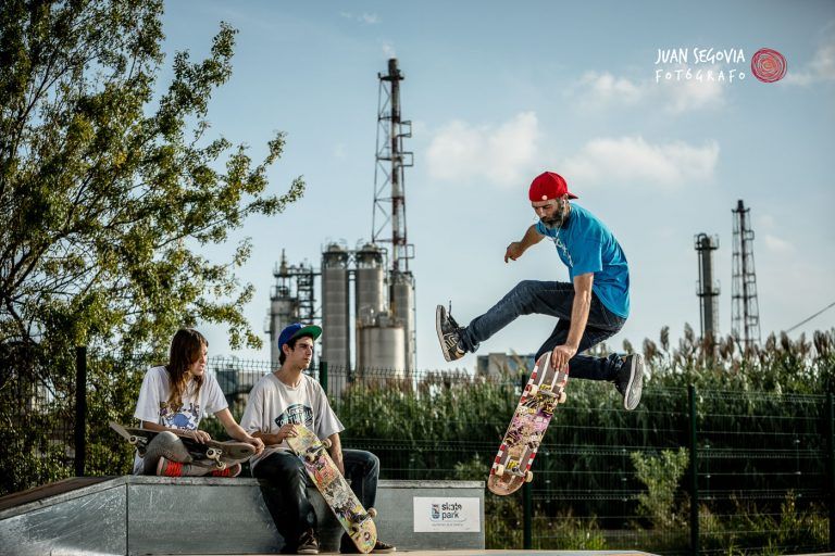 Fotografia publicitaria skate park BASF Tarragona