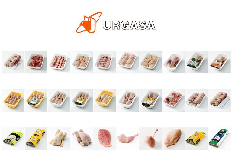 Productos envasados de la empresa agroalimentarias URGASA