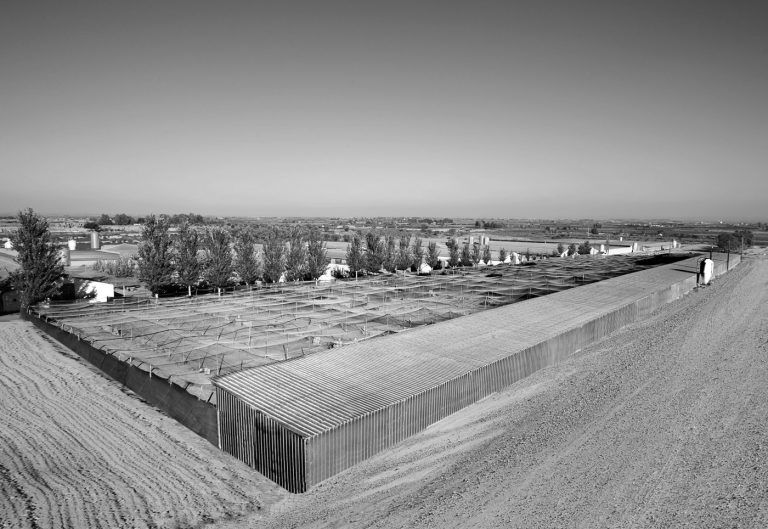 Vista aerea de voladero en las instalaciones agroalimentarias URGASA