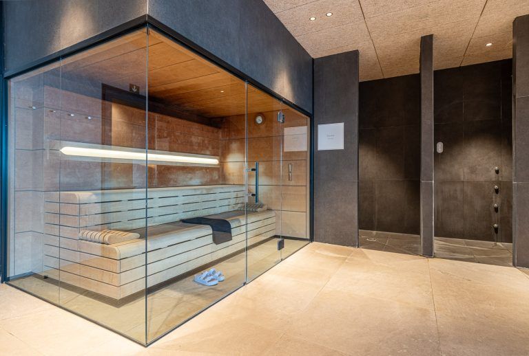 Sauna seca en el spa del hotel Torrequebrada de Málaga